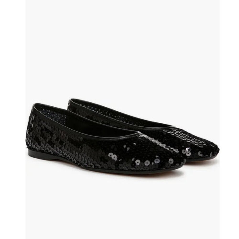 Vince Leah Sequin Flats Shoes Sz Eu38.5/US8